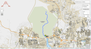 GPSies Laufstrecke Banco Forest, Abidjan