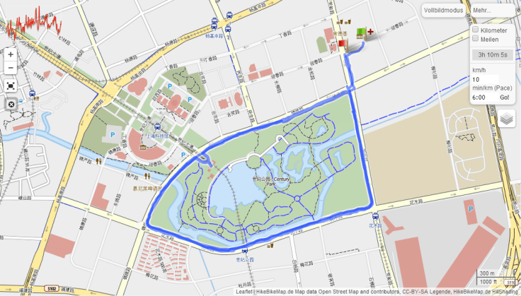 aufstrecke  Century Park Shanghai  GPSies - Google Chrome_2014-04-24_21-32-31