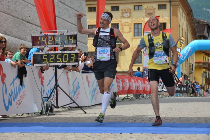 Zieleinlauf Cortina Trail - Genial!!!
